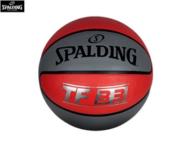 TF-33紅灰配色色橡膠籃球